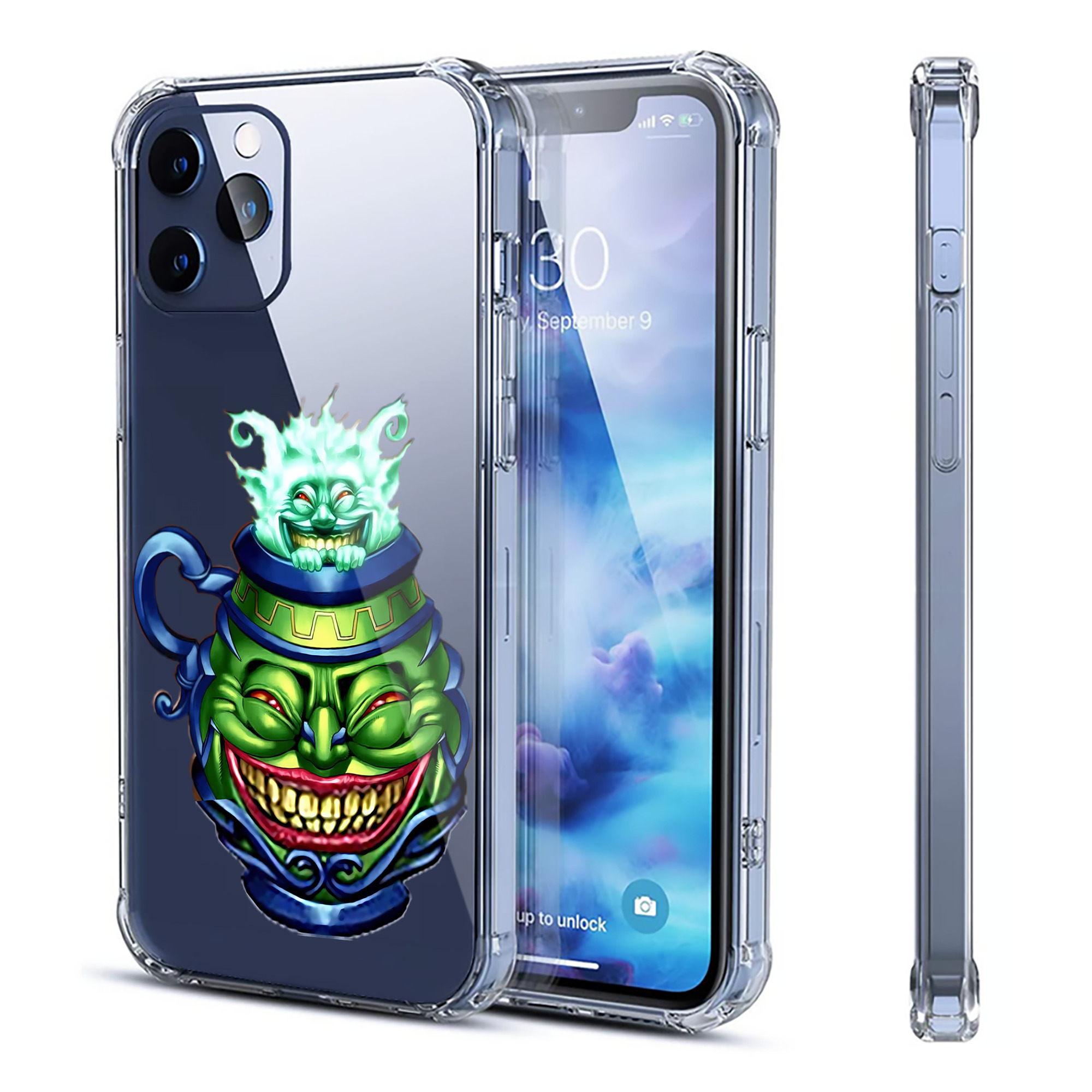 （画像用） 遊☆戯☆王 Yu-Gi-Oh! 【iPhone 12シリーズ対応】透明スマホケース（クリアソフトケース）